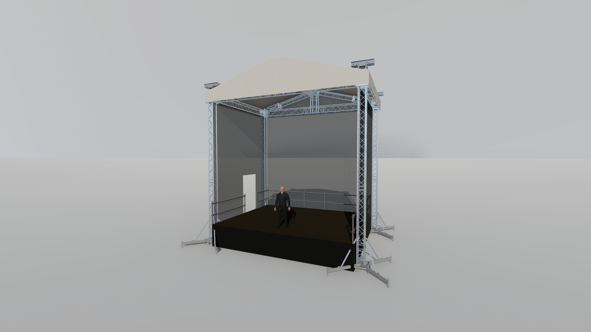 Stage system with the roof MINI MPT