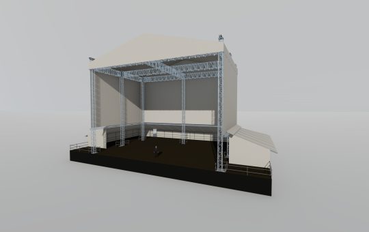 Stage system with the XXL roof
