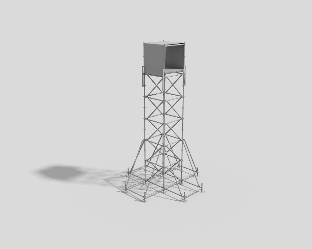 Tower for light cannons